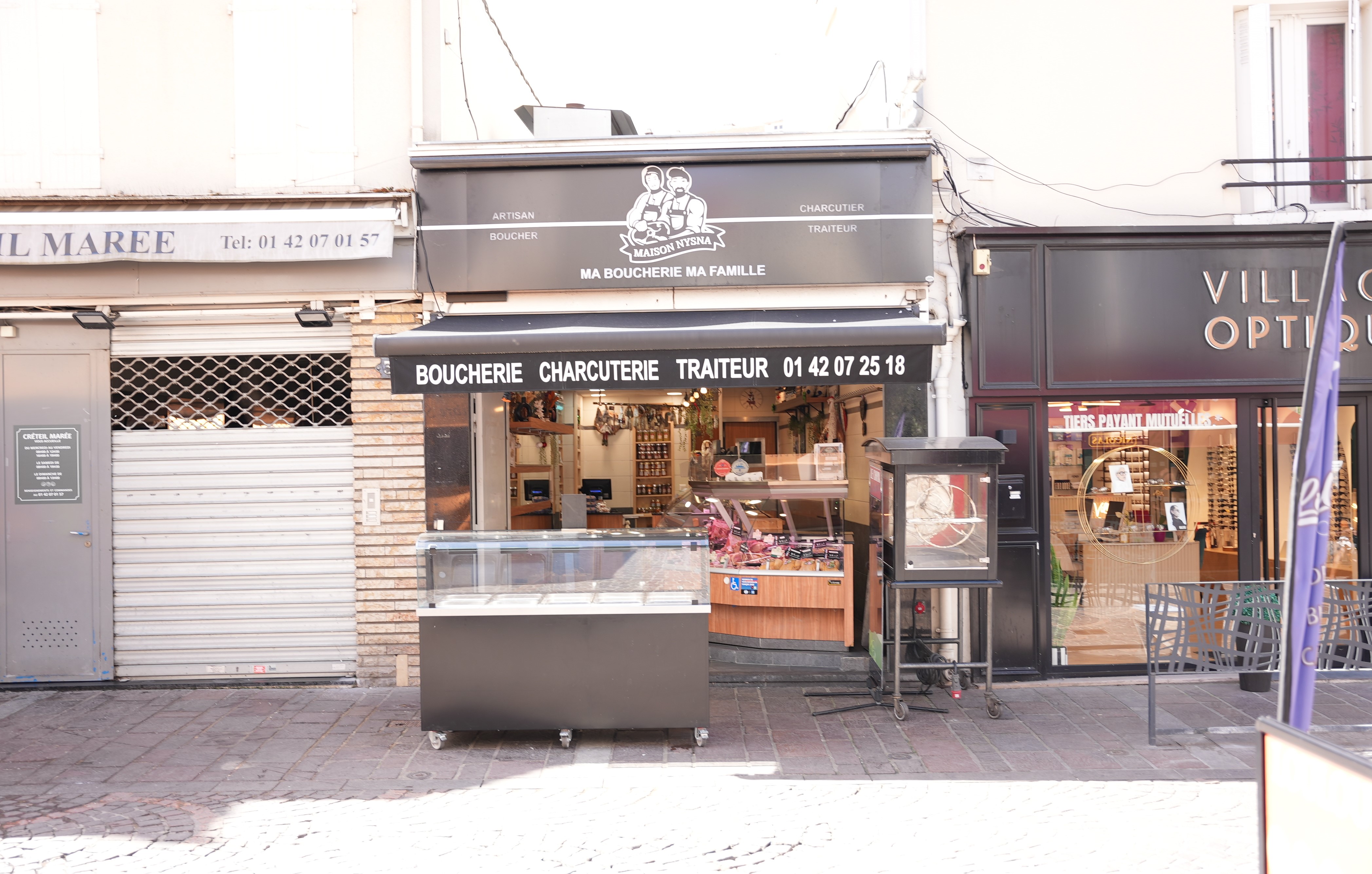 Devanture de la Boucherie Maison Nysna à Créteil
